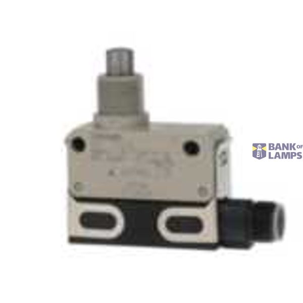 Limit switch, slim sealed, Standard sensitivity, IP67, Snap action, Self-reset mechanism, Single-Pole, Double-Throw type, SPDT, Panel mount plunger D4EN0031C image 1