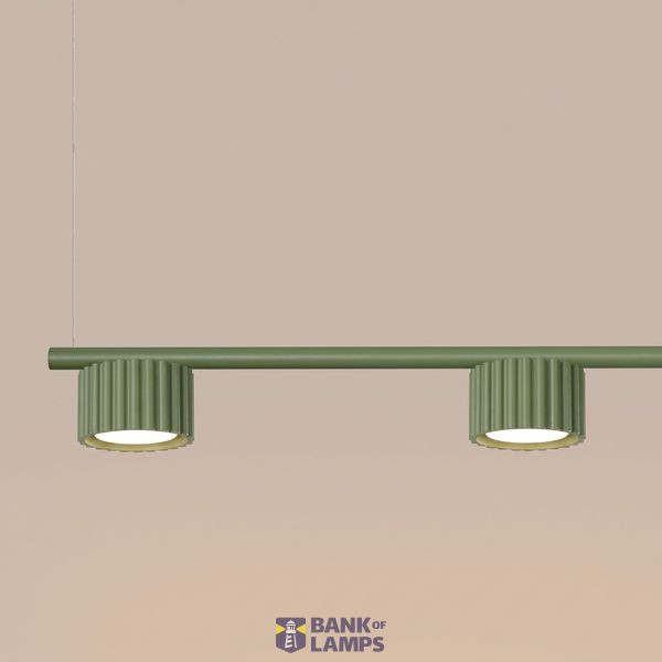 Chandelier AURA 4 olive green Gx53 image 10