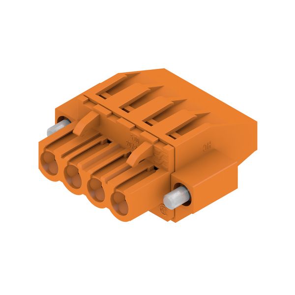 PCB plug-in connector, female plug, 5.00 mm, Number of poles: 4, 90°, Clamping yoke connection, Clamping range, max. : 4 mm², Box image 4