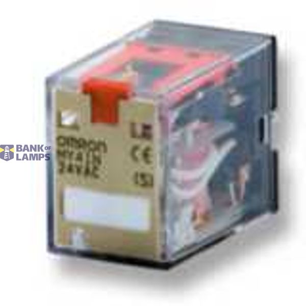 Relay, plug-in, DPDT, 10 A, mech. & LED indicator, 48/50 VAC MYS 2103D image 4