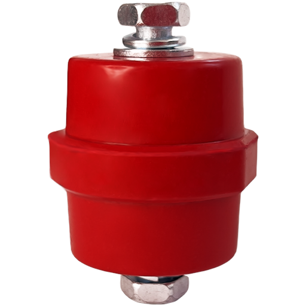 Busbar Insulator SM358R red, h=35mm, M8 image 1