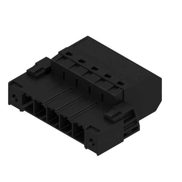 PCB plug-in connector, male plug, 7.62 mm, Number of poles: 5, 180°, PUSH IN without actuator, Tension-clamp connection, Clamping range, max. : 10 mm², Box image 3
