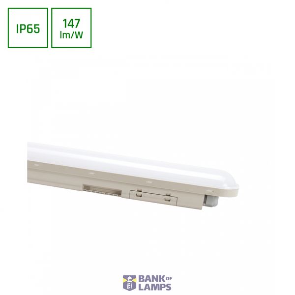 LIMEA CONNECT HERMETIC 1200MM 36W CW 230V 120DEG IP65 IK08  GREY 3Y WARRANTY image 1