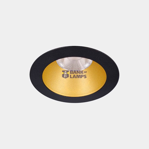 Downlight Play Deco Symmetrical Round Fixed 17.7W LED neutral-white 4000K CRI 90 33.6º ON-OFF Black/Gold IP54 1554lm image 1