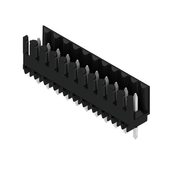 PCB plug-in connector, male header, open side, THT solder connection, 3.50 mm, Number of poles: 11, 180°, Solder pin length (l): 4.5 mm, tinned, black, Box image 4