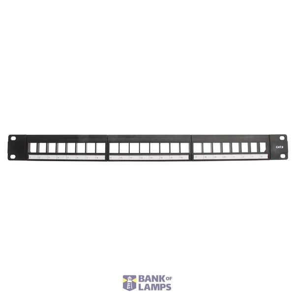 19"CAT6 PatchPanel 24PKeystone image 1