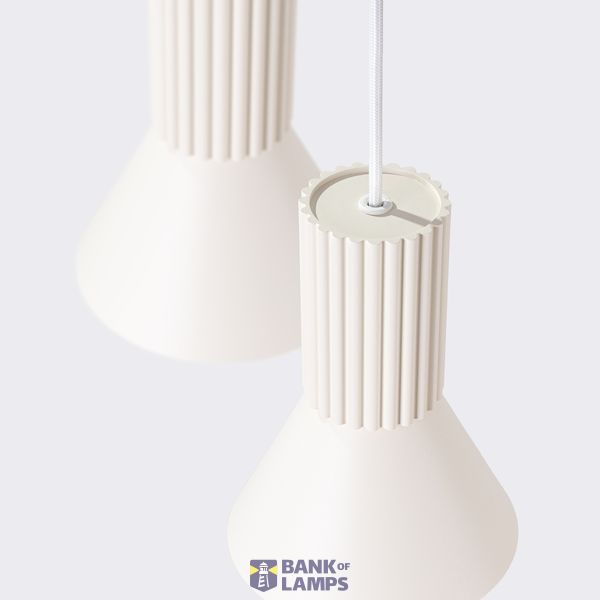 Pendant lamp ESTRIA 3P beige image 3