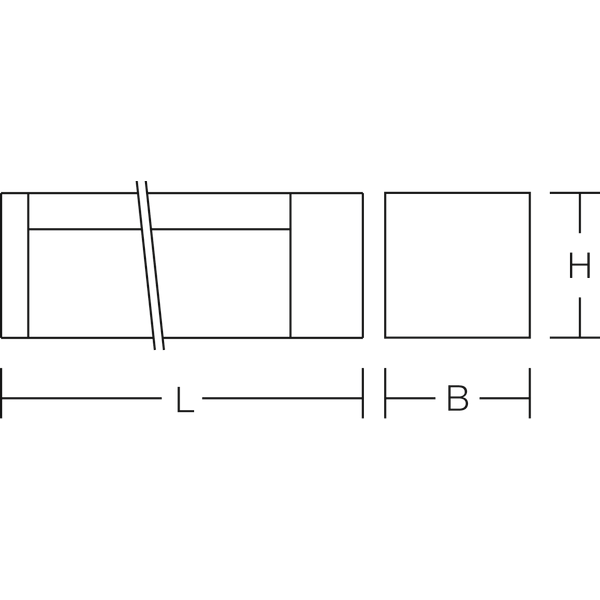 R40, white, on/off Linear light fittings, L 315 B 55 H 80, Opal glass image 3