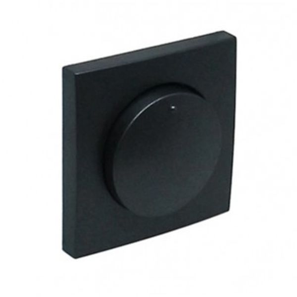 COVER PLATE F/DIMMER/TWO-WAY SWITCH MATTE BK image 1
