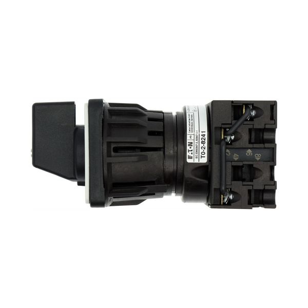 T0-2-8241/EZ Step switches, T0, 20 A, centre mounting, 2 contact unit(s), Contacts: 3, 45 °, maintained, With 0 (Off) position, 0-3, Design number 8241 image 12