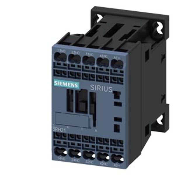 contactor relay railway, 2 NO + 2 NC, 24-34 V DC, 0.7-1.25* Us, with integrated image 2
