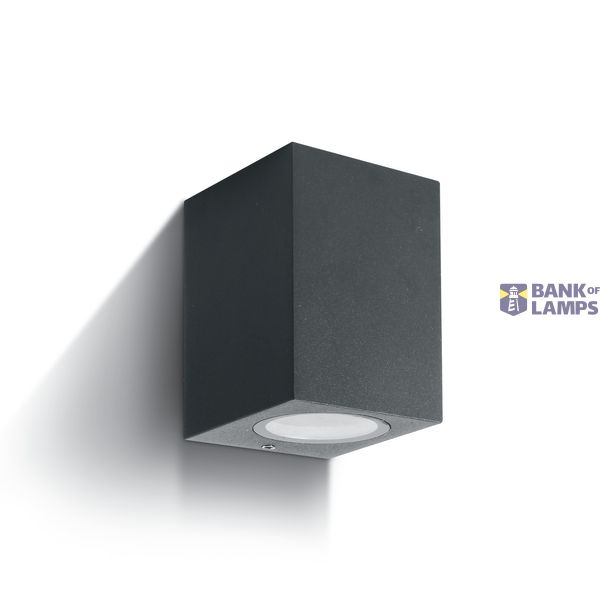 ANTHRACITE WALL LIGHT GU10 10W IP65 image 1