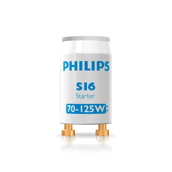 Fluorescent starter S16 70–125W 240V image 1
