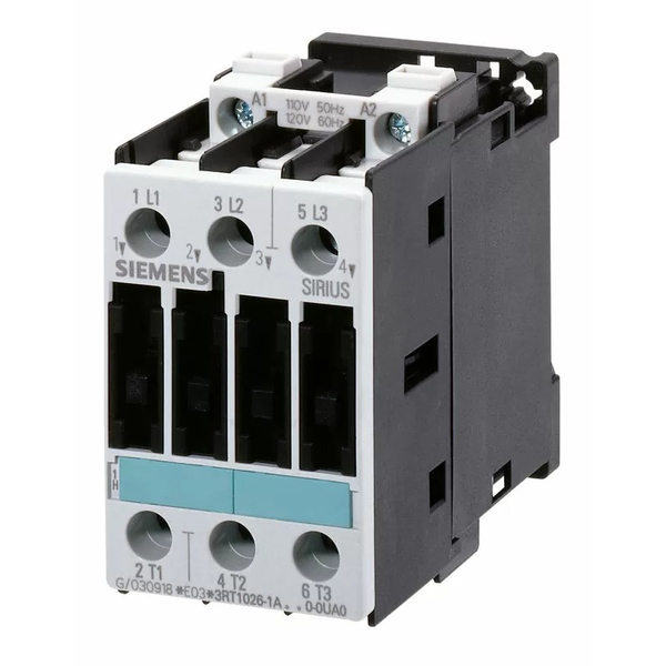 Power contactor SIRIUS 3RT AC-3 9A 4kW 400V 24VAC image 1