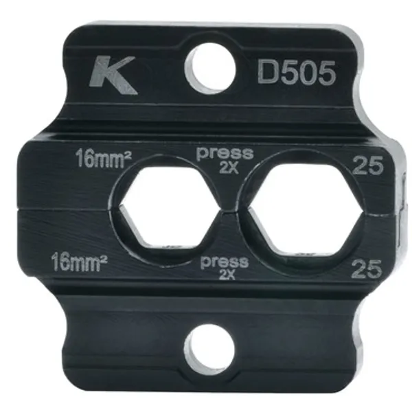 Crimping die for crimping cable lugs and connectors, 6-16 mm², D504 image 1