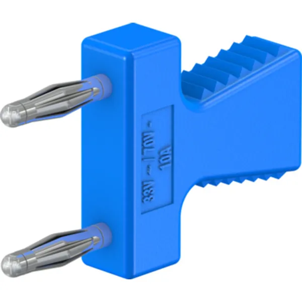 Jumper, pitch 12 mm, 70 V, 10 A, gold-plated, blue, 63.9355-23 image 1