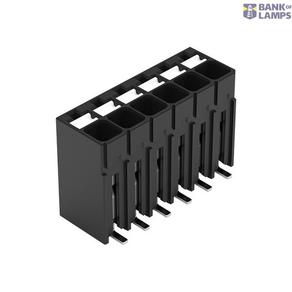 SMD PCB terminal block push-button 1.5 mm² black image 2