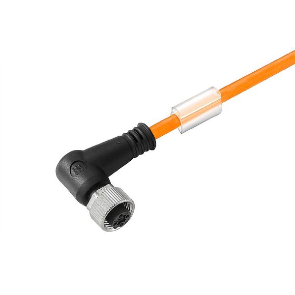 Sensor/actuator line, M12, Number of poles : 4, 1.5 m, Socket, angled, Shielded: No, LED: No, Sheath material: PUR, Halogen: No image 1