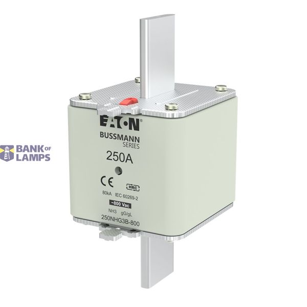 Fuse-link, LV, 250 A, 800 V AC, NH3, Class gG/gL image 2