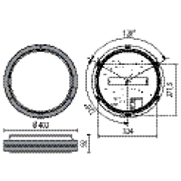 BLIZ ROUND 40 LED 39W 830+NOOD 3H WIT image 4