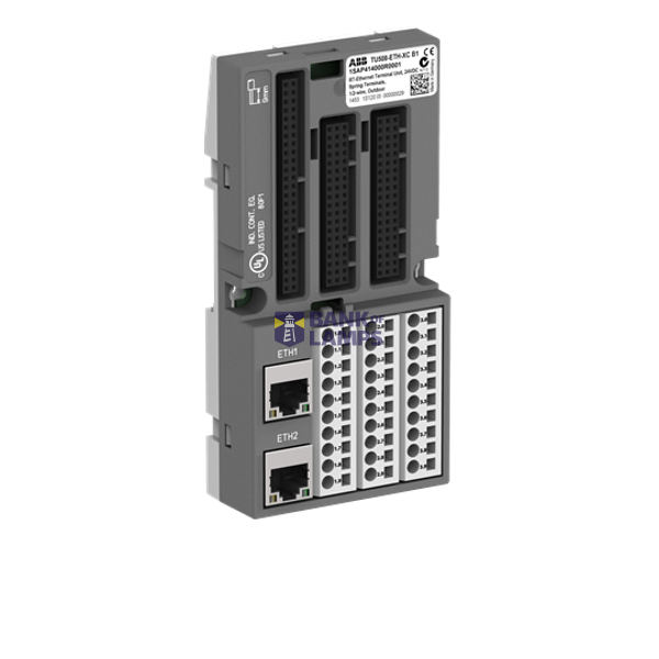 TU508-ETH-XC:S500, bus terminal block, spring-loaded 2xRJ45, 24VDC, for RT-ETHERNET modules image 1