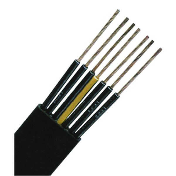 PVC Flat Cable for Medium-Level H07VVH6-F 12G2,5 black (The price is shown without markup on metals. Request a quote for accurate information) image 1