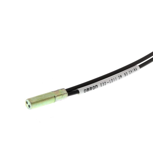 Fiber optic sensor head, diffuse, M6 cylindrical axial, integrated len E32 1526M image 2