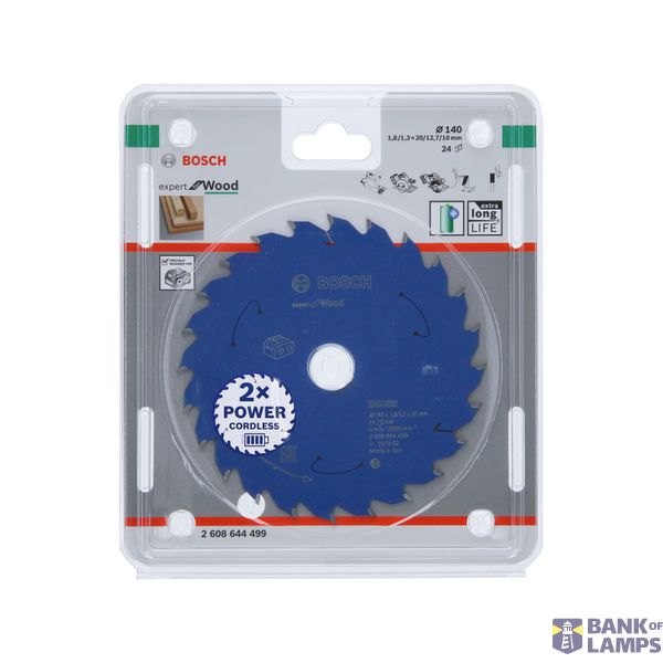 Expert for Wood Circular Saw Blade for Cordless Saws 140x1.8/1.3x20 T24 image 2