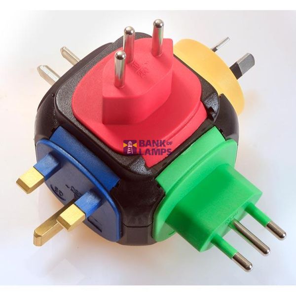 Schwabe Reisstekker "Stecky" 5 in 1 adapter image 1