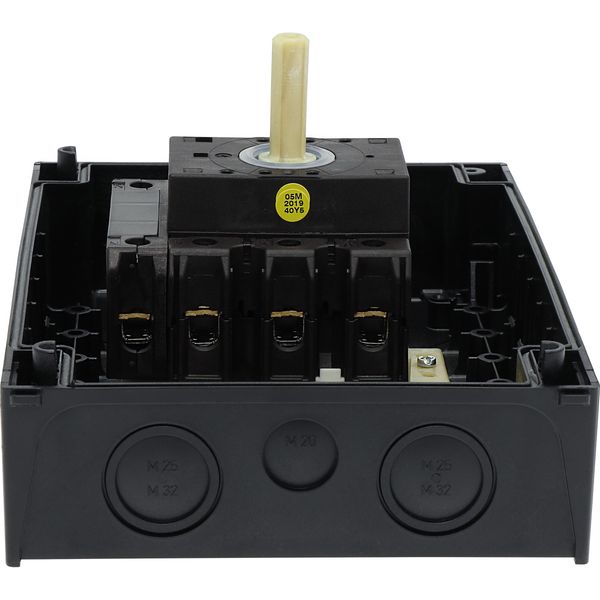 P3-63/I4/SVB/N Main switch, P3, 63 A, surface mounting, 3 pole + N, Emergency switching off function, With red rotary handle and yellow locking ring, Lockable in the image 21