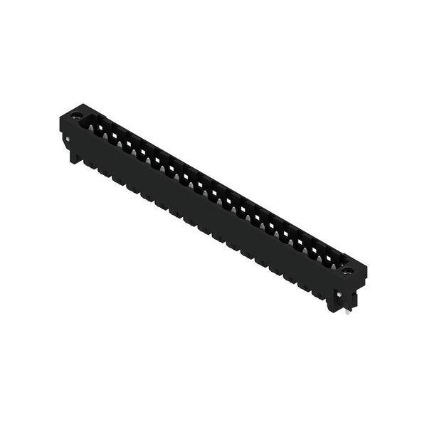 PCB plug-in connector, male header, Solder flange, THT/THR solder connection, 5.08 mm, Number of poles: 18, 180°, Solder pin length (l): 1.5 mm, tinned, black, Box image 2