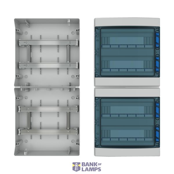 Surface Mounted Board, IP65, IK08, 4-rows 72 modules without screw ter image 1