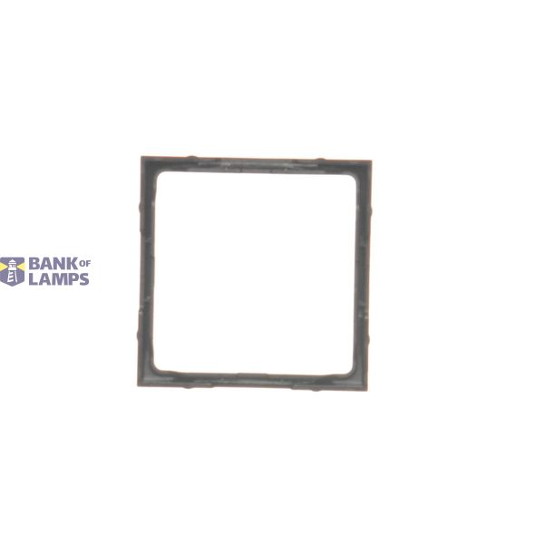 5 gang frame, satin, metallized image 1