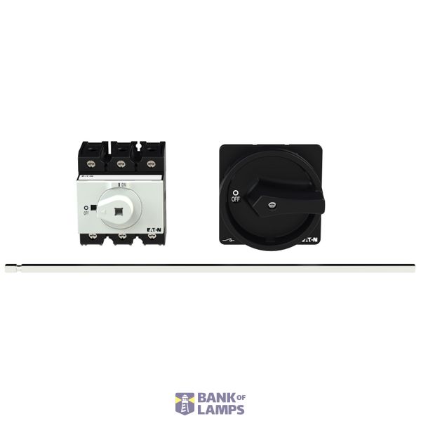 P3 Main switch, 80 A,Rear mounting, 3 pole, Form M4/SVB, Black, Door c image 4