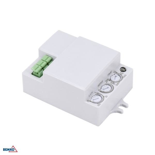 MICROWAVE SENSOR 500W 360* IP20 WHITE image 1