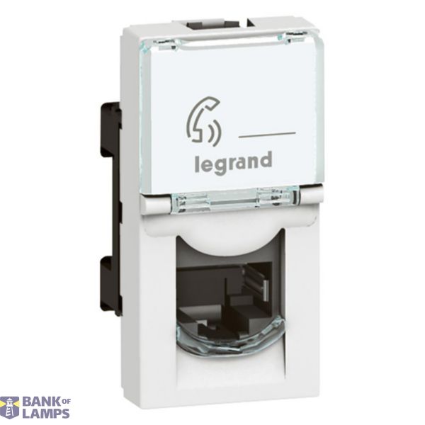 Socket RJ11 Tel. 4P White, , Legrand - Arteor image 1