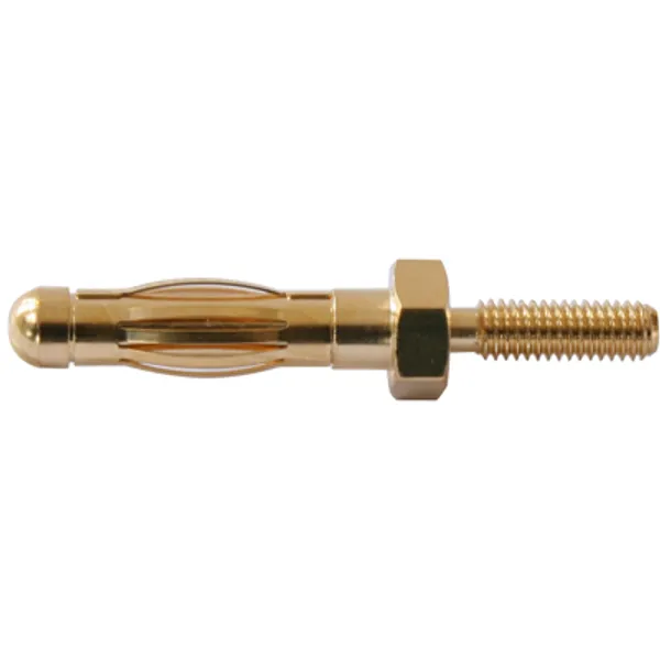 4 mm panel plug, screw connection, mounting Ø 4 mm, 22.1055 image 1