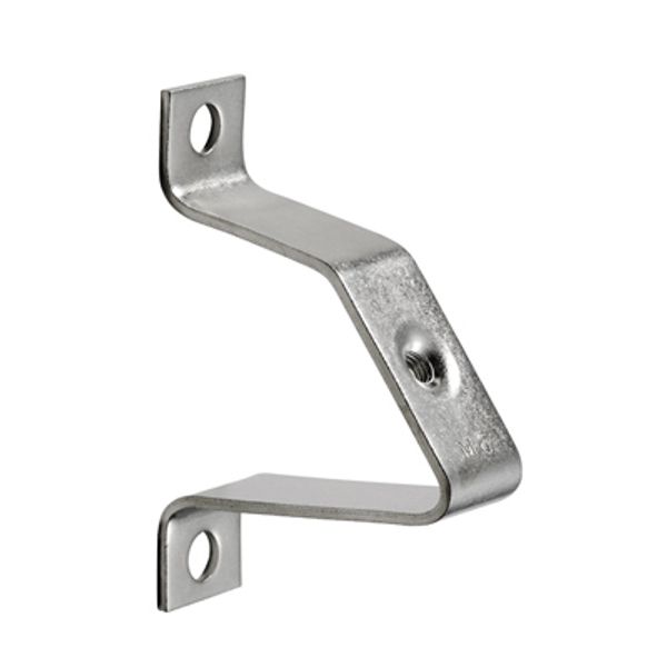 Mounting foot for mounting rail, silver, Steel, M 5, Width: 18 mm image 1