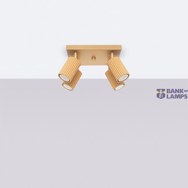 CEILING LAMP FOR DINING ROOM CARBON MOVABLE GOLDEN SPOTLIGHTS ON GU10 image 10