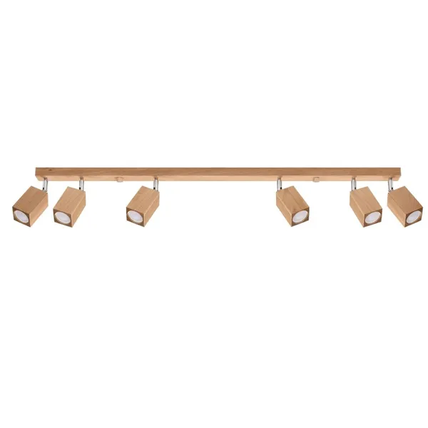 CEILING LAMP KEKE 6 OAK GU10 6X40W IP20 image 1