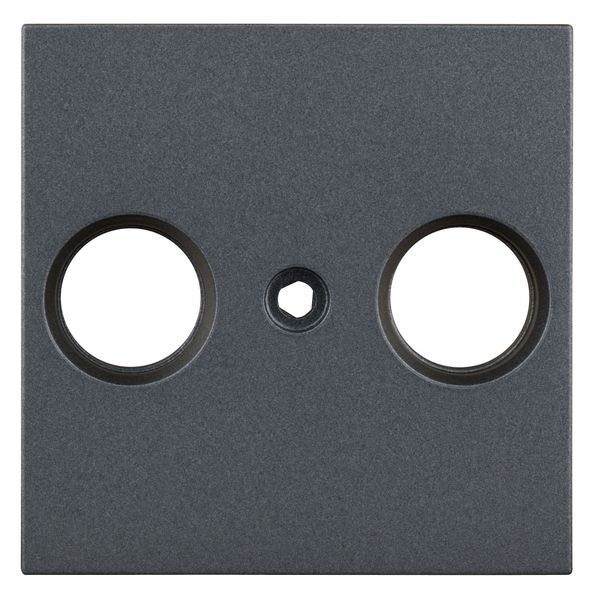 TV cover for HSBK, antenna box, 2-hole, anthracite image 1