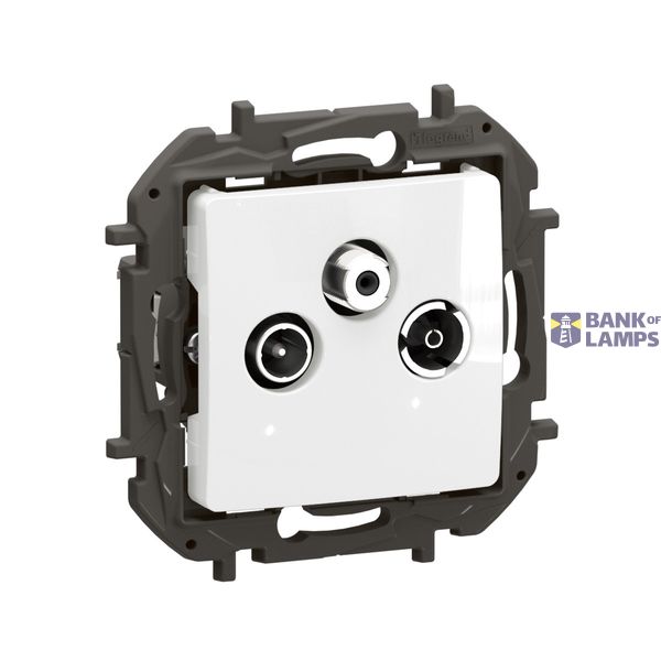 PRISE TV-R-SAT TERMINAL BLANC image 1