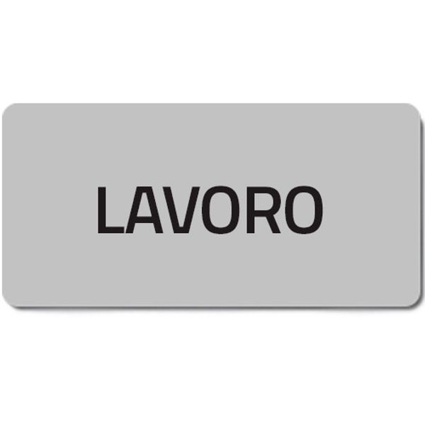 Adhesive label "LAVORO" image 1
