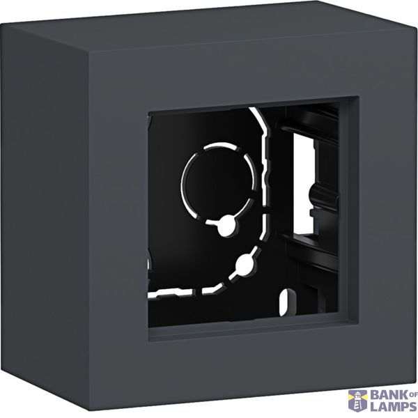 Housing, single, high design, surface-mount, A.8, anthracite image 1