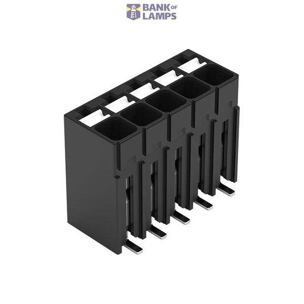 SMD PCB terminal block push-button 1.5 mm² black image 2
