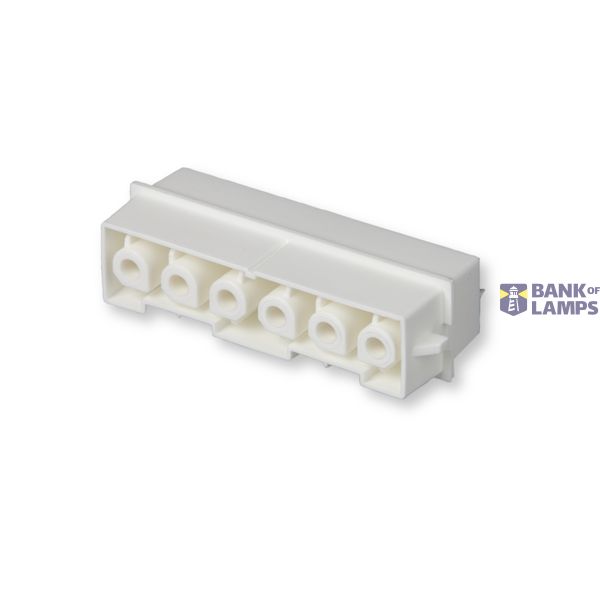 PCB coupler 6p socket, vert., wht image 1