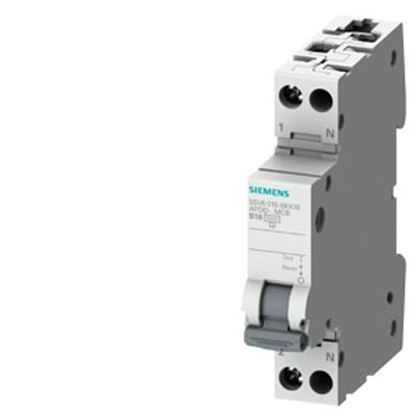 AFDD/MCB combination 230 V, 6 kA, 1+N, B, 32 A compact (1 MW) image 1