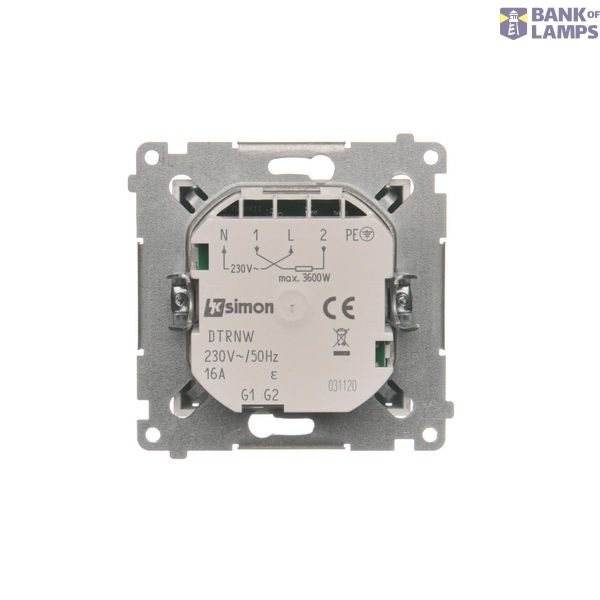 Double button for switches and push buttons, champagne matt image 1