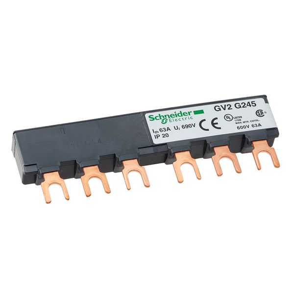 Linergy FT - Comb busbar - 63 A - 2 tap-offs - 45 mm pitch image 1