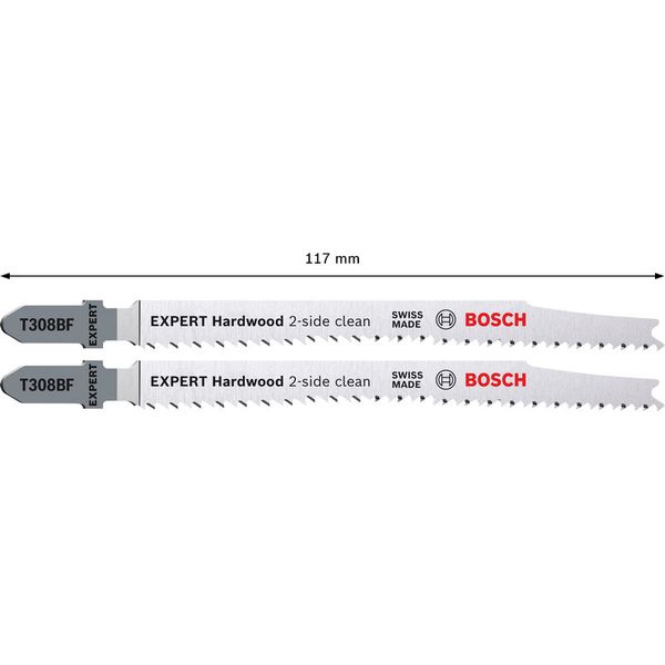 EXPERT Hardwood 2-side clean T38BF Jigsaw Blade 2 pcs. image 1